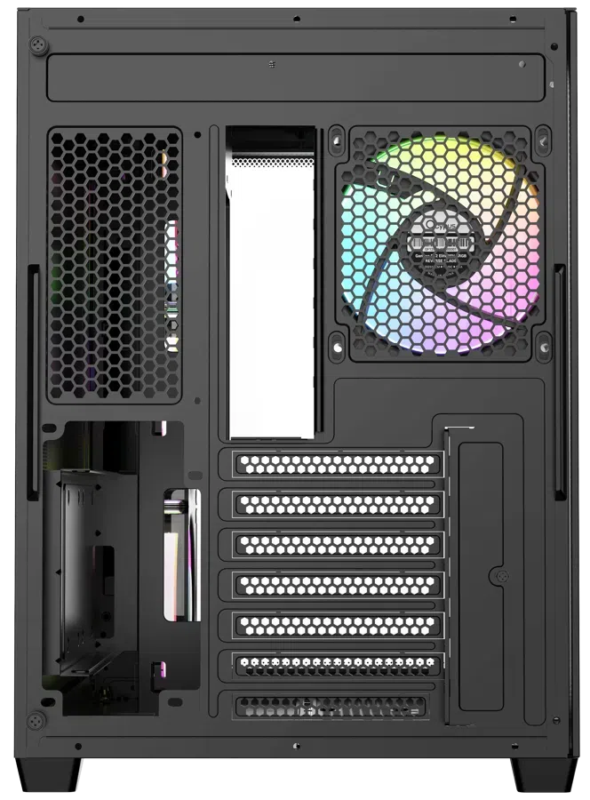 Корпус Ocypus Iota C70 BK Curve ARGB Digital черный без БП ATX 4x120mm ARGB 2xUSB3.2 1xUSB-C audio bott PSU