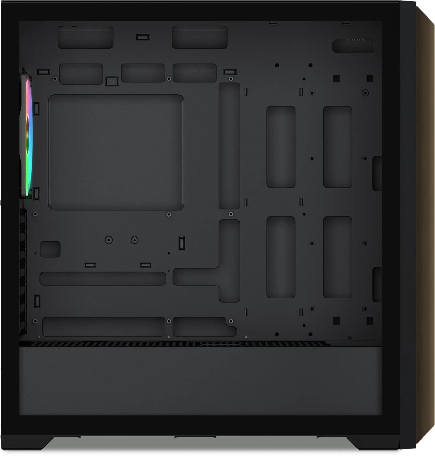 Корпус SAMA Z60 Black черный без БП ATX 4x140mm ARGB 1xUSB-C 2xUSB3.0 audio