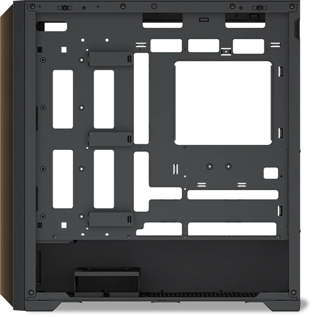 Корпус SAMA Z60 Black черный без БП ATX 4x140mm ARGB 1xUSB-C 2xUSB3.0 audio