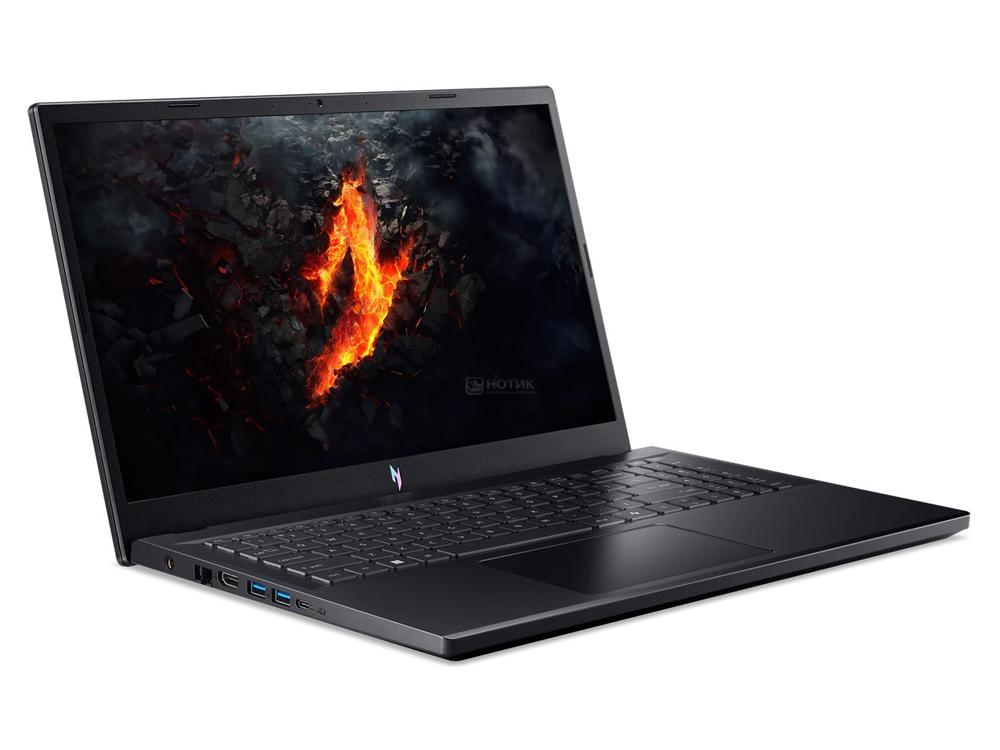 Ноутбук Acer Nitro V 15 ANV15-A31-R63T Ryzen 7 170 16Gb SSD512Gb NVIDIA GeForce RTX5050 8Gb 15.6" IPS FHD (1920x1080) без ОС black WiFi BT Cam (NH.U3QER.003)