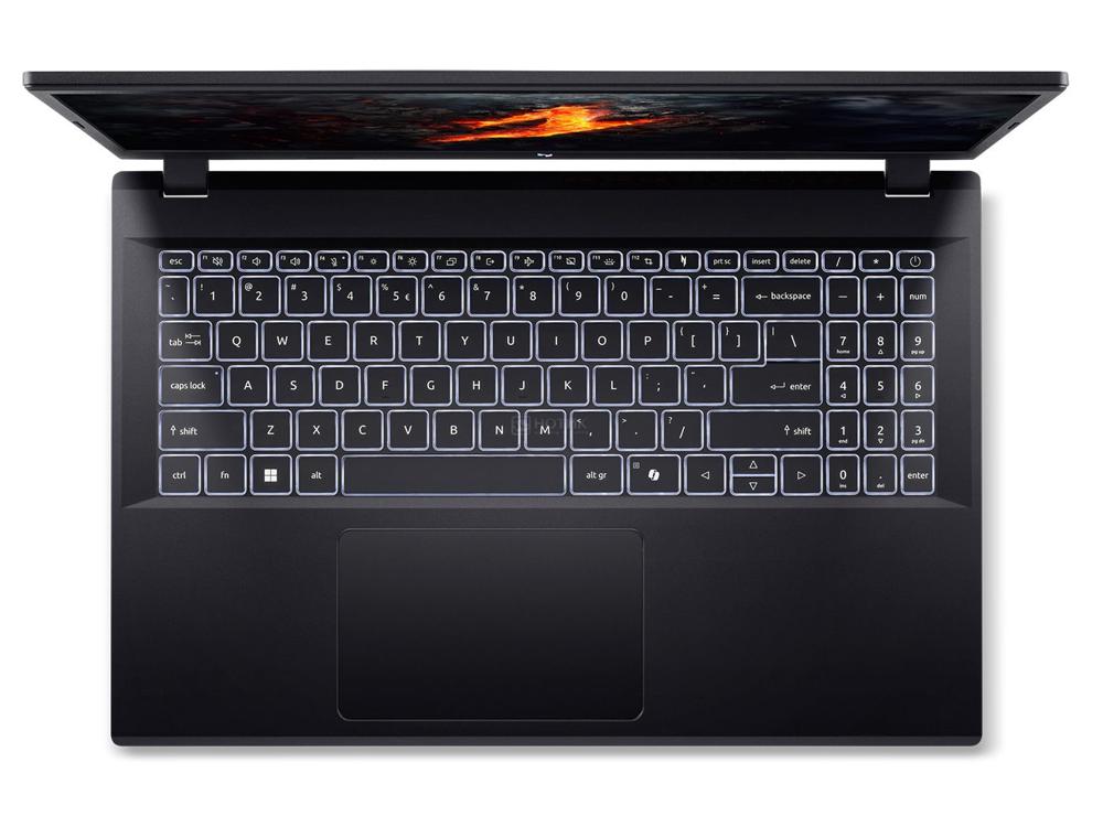 Ноутбук Acer Nitro V 15 ANV15-A31-R63T Ryzen 7 170 16Gb SSD512Gb NVIDIA GeForce RTX5050 8Gb 15.6" IPS FHD (1920x1080) без ОС black WiFi BT Cam (NH.U3QER.003)