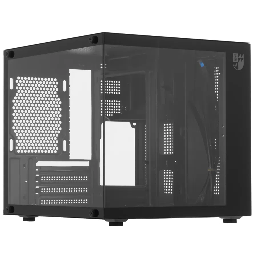 Корпус Iron Pride Invader Q2 черный без БП mATX 1xUSB2.0 1xUSB3.0 audio bott PSU