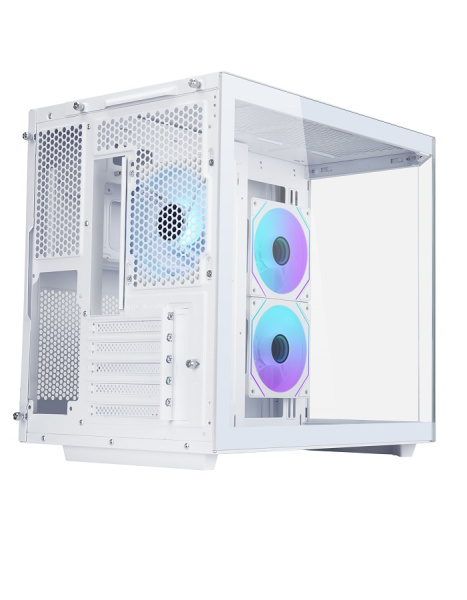 Корпус Eurocase 2771 WH белый без БП mATX 3x120mm ARGB 2xUSB2.0 1xUSB3.0 audio bott PSU