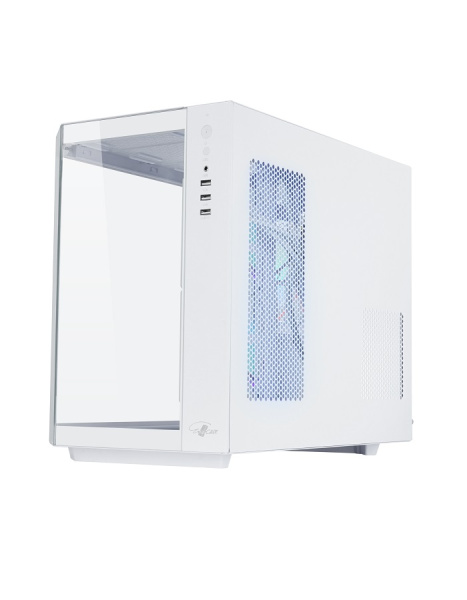 Корпус Eurocase 2771 WH белый без БП mATX 3x120mm ARGB 2xUSB2.0 1xUSB3.0 audio bott PSU