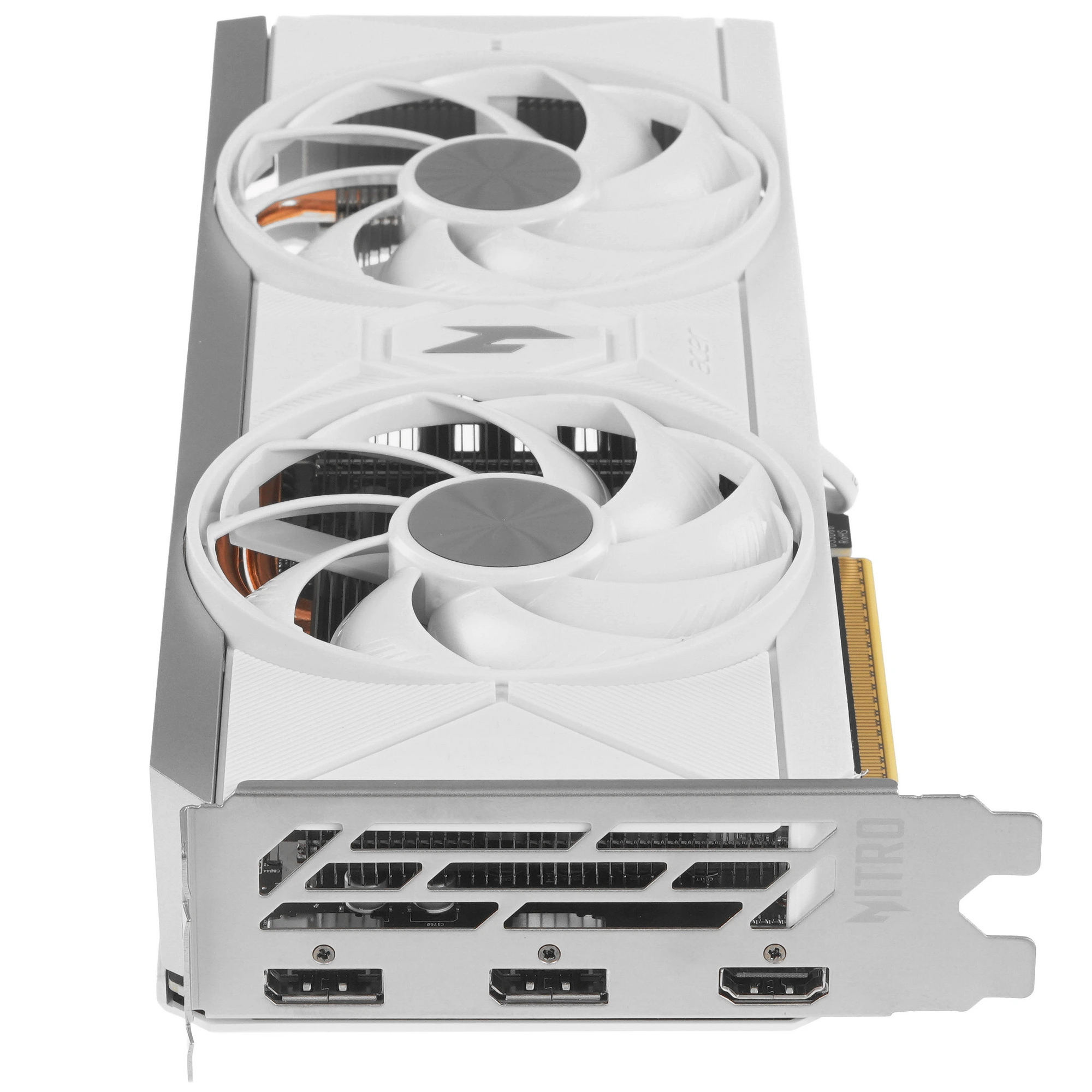 Видеокарта Acer PCI-E 5.0 DP.Z4UWW.P02 AMD RADEON RX 9060 XT NITRO OC White Edition 8GB 128bit GDDR6 3320/20000 HDMIx1 DPx2 HDCP Ret