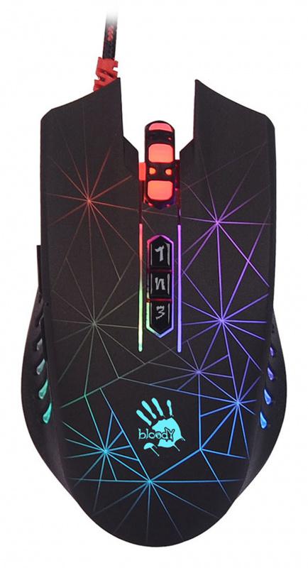 Мышь A4Tech Bloody P81 черный оптическая (5000dpi) USB3.0 (8but)