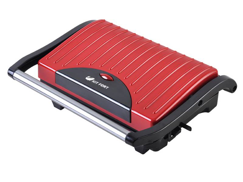 Сэндвичница Kitfort КТ-1609 Panini Maker 640Вт красный/черный