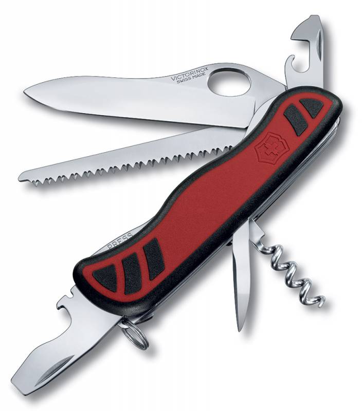 Нож перочинный Victorinox Forester M Grip (0.8361.MC) 111мм 12функц. красный/черный карт.коробка