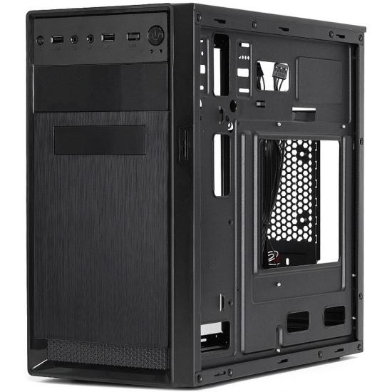 Корпус CROWN CMC-4220 (CM-PS500W ONE) БП 500Вт, 2xUSB, audio, OEM