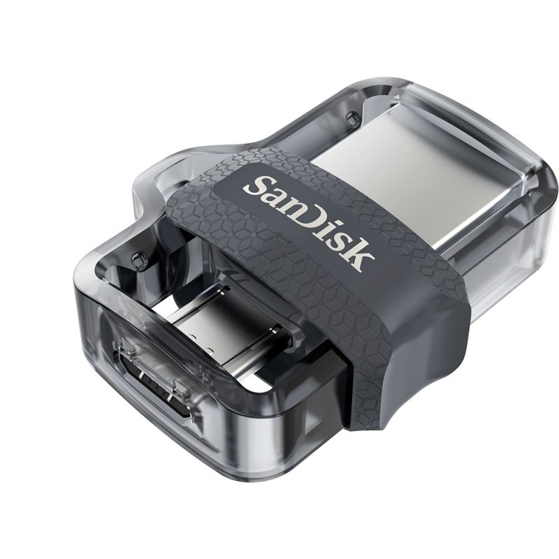 Флеш Диск Sandisk 64Gb Ultra Dual SDDD3-064G-G46 USB3.0 черный