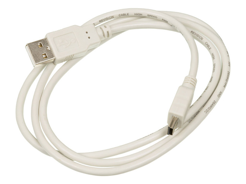 Кабель Ningbo USB A(m) mini USB B (m) 1м (USB2.0-M5P) серый