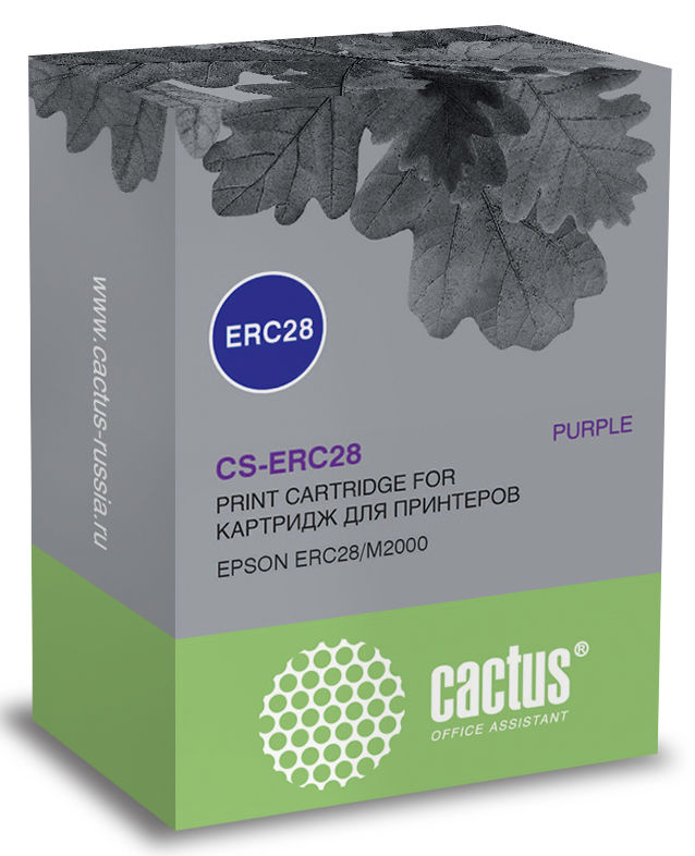Картридж матричный Cactus CS-ERC28 фиолетовый для Epson ERC28/M2000/FUJITSU-29745/AT3000/NORAND-815/4000/4815/4820/DP815/NP815