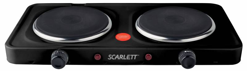 Плита Электрическая Scarlett SC-HP700S12 черный эмаль (настольная)