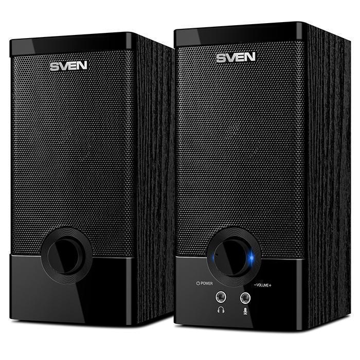 Колонки Sven SPS-603 2.0 черный 6Вт