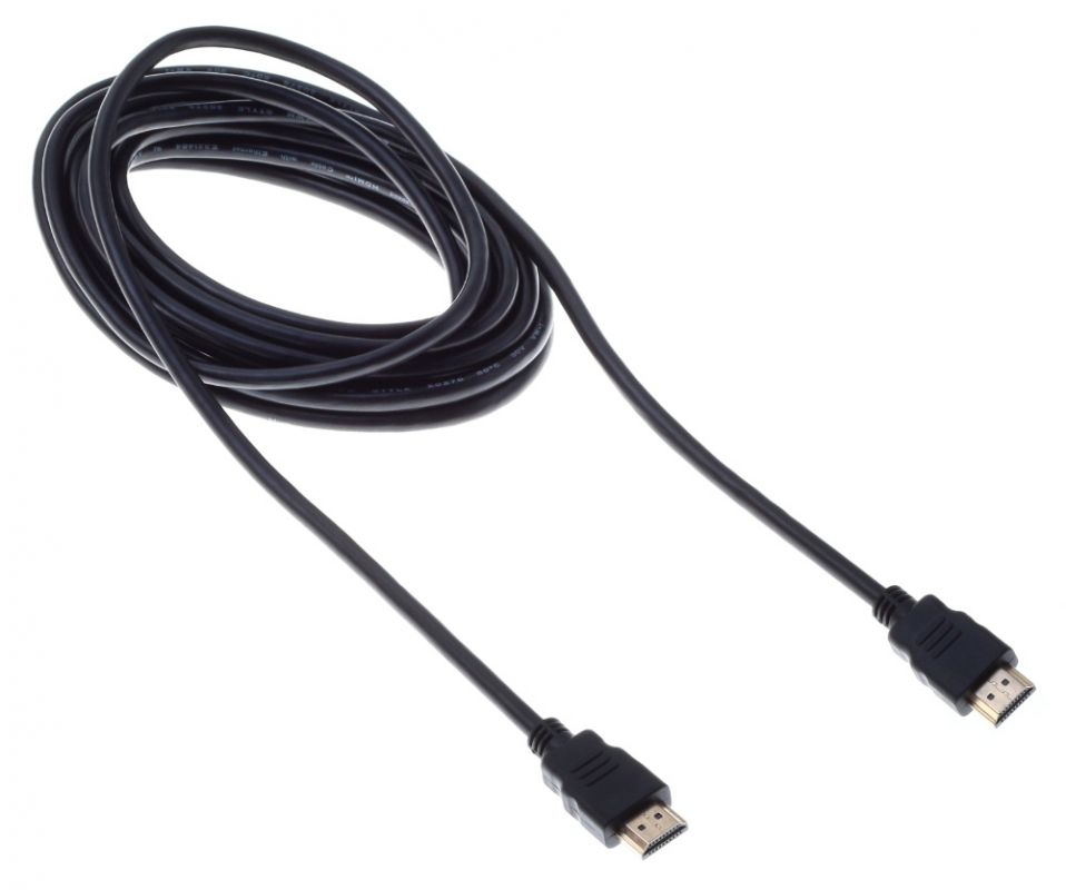 Кабель аудио-видео Buro HDMI 1.4 HDMI (m)/HDMI (m) 5м. позолоч.конт. черный (BHP RET HDMI50)