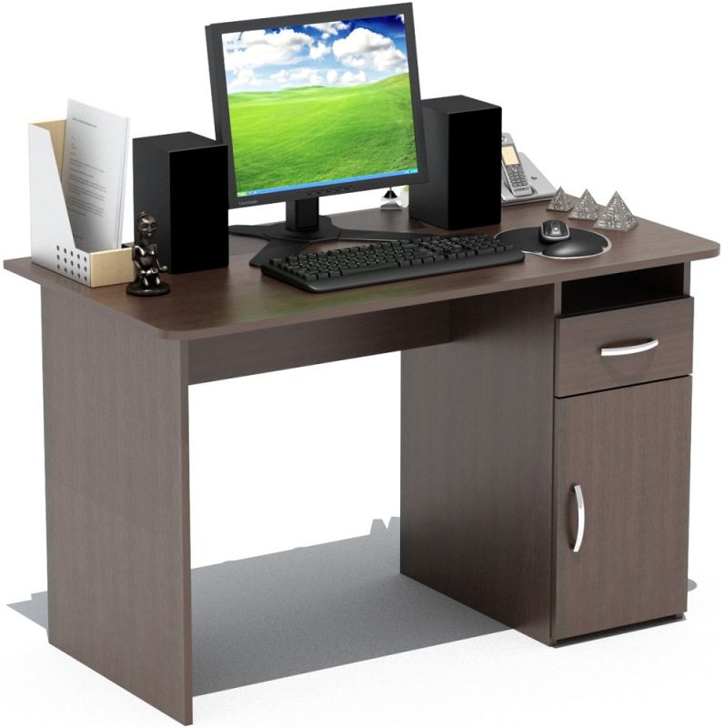 Стол для компьютера Сокол СПм03.1 Вк столешница ЛДСП венге (СПМ-03.1)