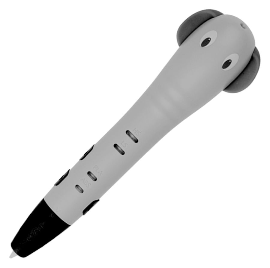Ручка 3D Cactus CS-3D-PEN-G-SL PLA ABS серый