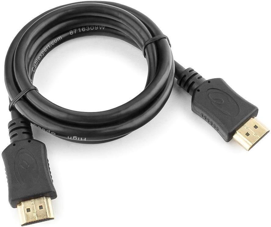 Кабель HDMI Cablexpert, 1м, v1.4, 19M/19M, серия Light, черный, позол.разъемы,  <CC-HDMI4L-1M>