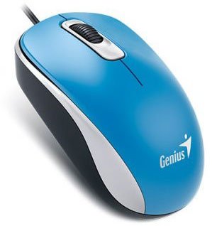 Мышь Genius Optical Mouse DX-110 Blue, оптическая, 1200 dpi, 3 кнопки, USB