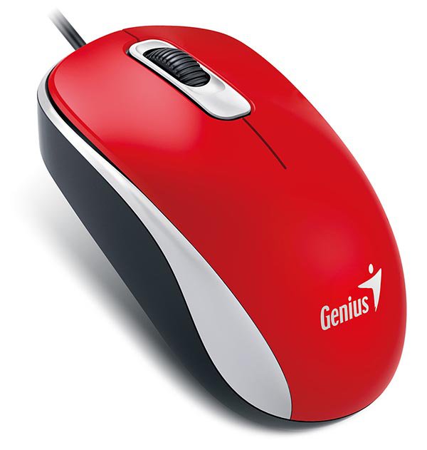 Мышь Genius Optical Mouse DX-110 Red USB 3btn+Roll RTL