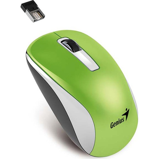 Мышь беспроводная Genius Wireless BlueEye Mouse NX-7010 Green USB 3btn+Roll