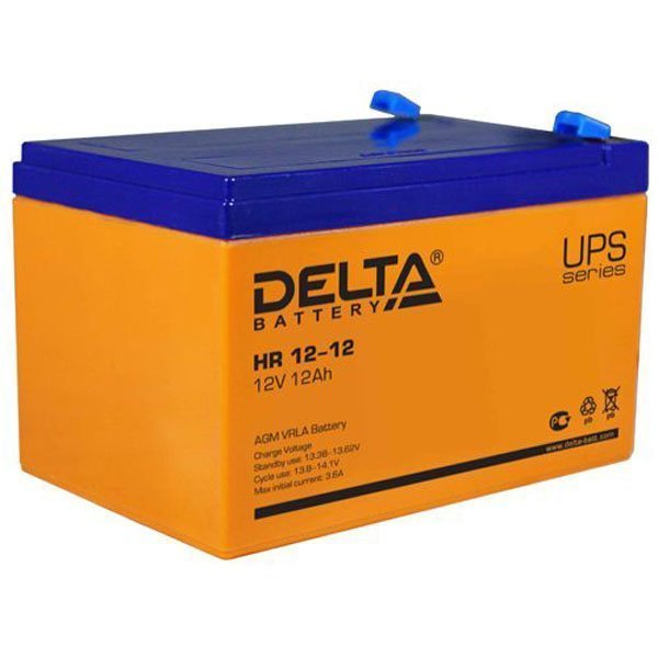 Аккумулятор Delta HR12-12 для ИБП 12V 12Ah 51W
