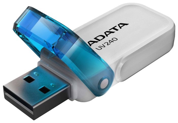 Флеш Диск 32GB A-Data UV240, USB 2.0, Белый