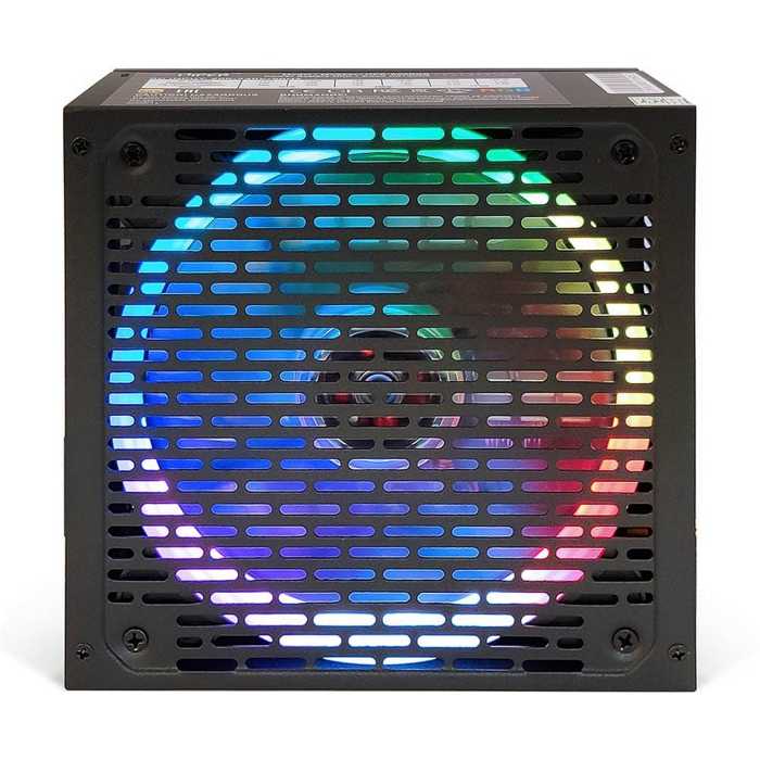 Блок питания HIPER ATX 550W HPB-550 RGB Black (24+2x4+6/8пин)