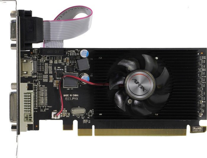 Видеокарта AFOX PCI-E RADEON R5 230 GDDR3 AFR5230-2048D3L5 (RTL) D-Sub+DVI+HDMI