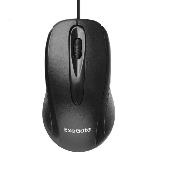Мышь Exegate SH-9026  <black, optical,  3btn/scroll, 1000dpi, USB> Color box