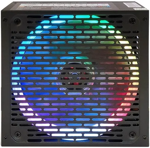 Блок питания HIPER ATX 700W HPB-700RGB (ATX 2.31, ActivePFC, RGB 140mm fan, Black) BOX