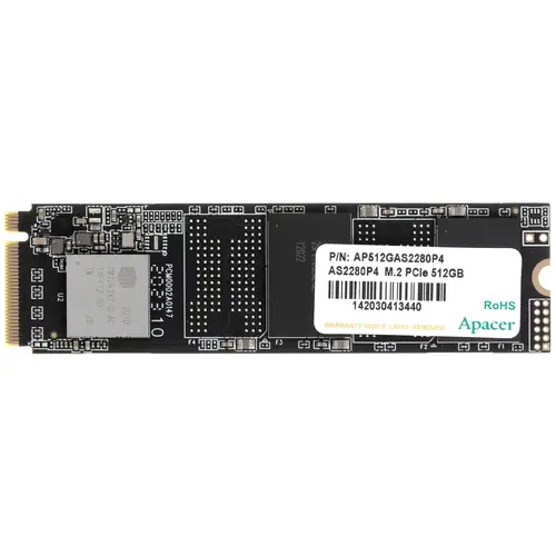 Накопитель SSD Apacer PCI-E 3.0 x4 512Gb AS2280P4 M.2 3D TLC