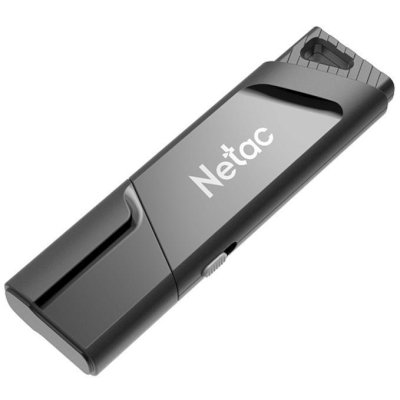Флеш Диск Netac U336S 64Gb <NT03U336S-064G-30BK>, USB3.0, пластиковая с защитой от записи