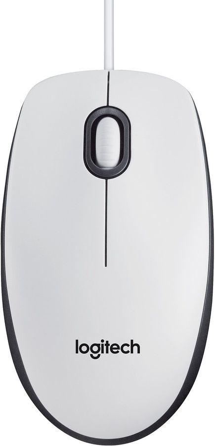 Мышь Logitech M100 белый оптическая (1000dpi) USB1.1 (2but)
