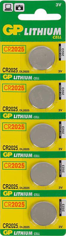 Батарея GP Lithium CR2025 (5шт)
