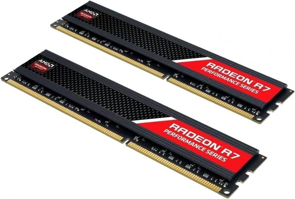 Память DDR4 32GB 2666MHz AMD (2x16GB kit) R7S432G2606U2K R7 Performance Non-ECC  CL16 1.2V HS RTL