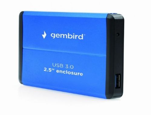Внешний корпус 2.5"" Gembird EE2-U3S-2-B, синий, USB 3.0, SATA, металл