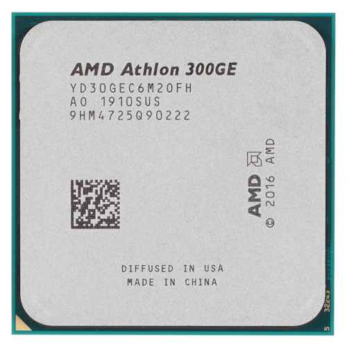 Процессор AMD CPU Desktop 2C/4T Athlon 300GE (3.4GHz,5MB,35W,AM4) tray, with Radeon Vega Graphics