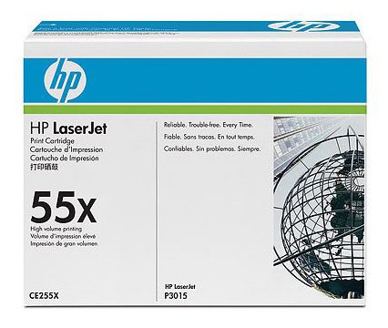 Картридж лазерный HP 55X CE255X черный (12500стр.) для HP LJ P3015