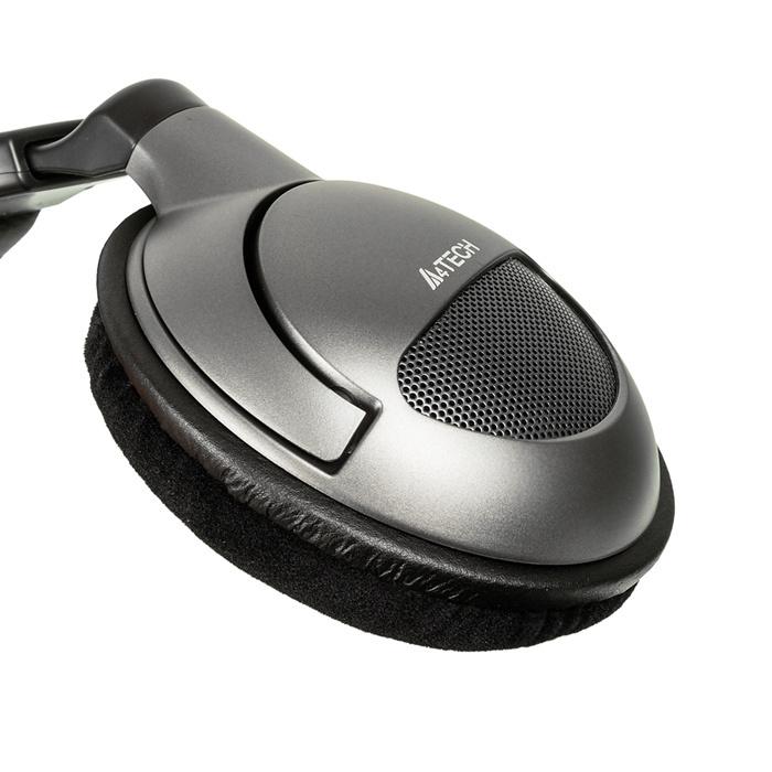 Наушники с микрофоном A4Tech HS-800 серебристый 2.2м мониторные оголовье