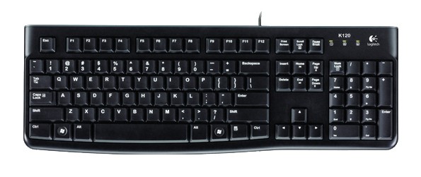 Клавиатура Logitech K120 EER черный USB