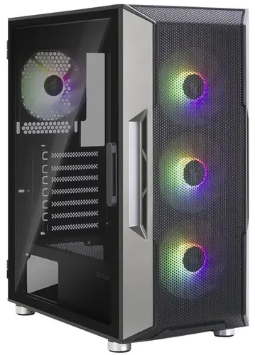 Корпус Zalman I3 NEO, ATX, BLACK, FRONT MESH, WINDOW, 2x3.5", 3x2.5", 1xUSB2.0, 2xUSB3.0, FAN CONTROLLER, FRONT 3x120mm RGB, REAR 1x120mm RGB