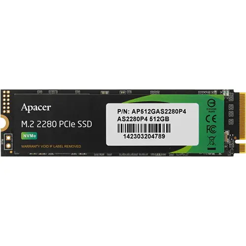 Накопитель SSD Apacer PCI-E 3.0 x4 512GB AS2280 M.2 AP512GAS2280P4X-1