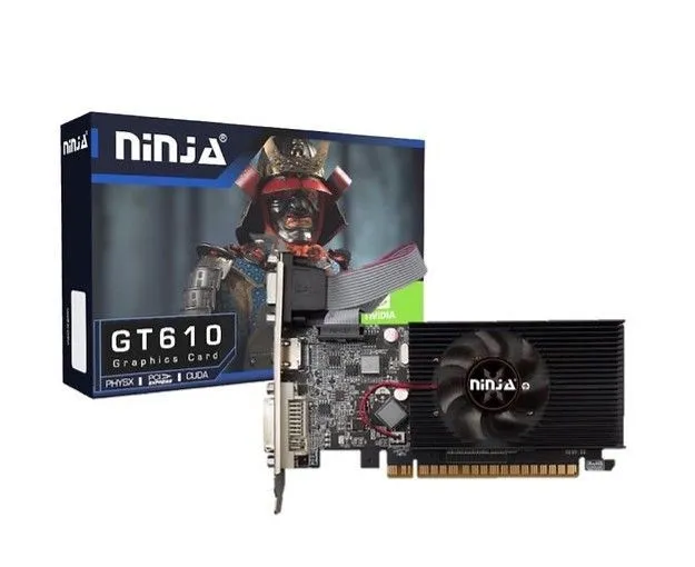 Видеокарта Sinotex PCI-E Ninja NF61NP023F nVidia GT610 2048Mb 64BIT DDR3 (DVI/HDMI/CRT) RTL