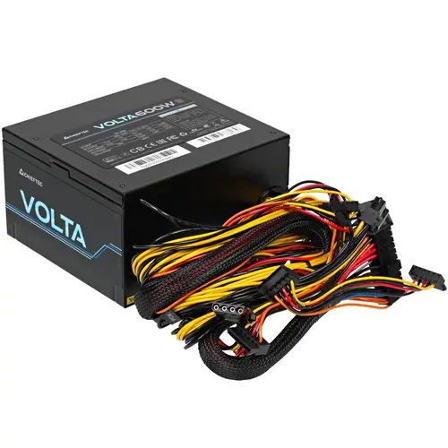 Блок питания Chieftec ATX Volta VPS-600S (ATX 2.3, 600W, 80 PLUS BRONZE, Active PFC, 120mm fan)
