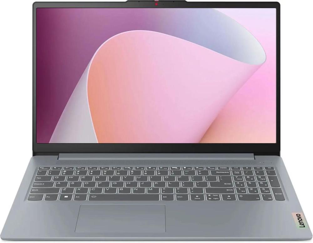 Ноутбук Lenovo IdeaPad Slim 3 15AMN8 Ryzen 3 7320U 8Gb SSD512Gb AMD Radeon 610M 15.6" IPS FHD (1920x1080) noOS grey WiFi BT Cam (82XQ00K1UE)