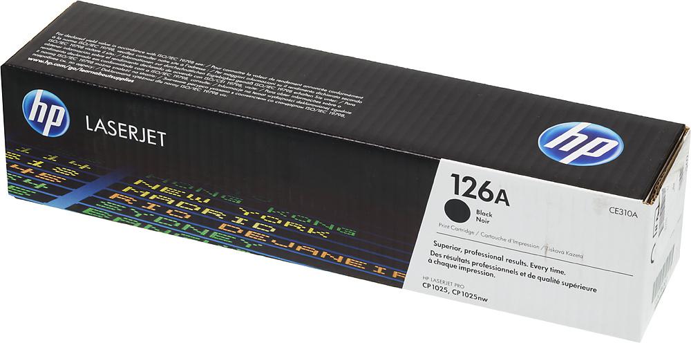 Картридж лазерный HP 126A CE310A черный (1200стр.) для HP LJ CP1025