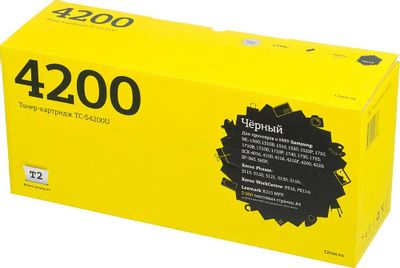 Картридж лазерный T2 SCX-D4200U TC-S4200 SCX-D4200A/SV184A черный (3000стр.) для Samsung ML1510/1710/SCX4016/4100/4200 Xerox Ph 3115/3120/3121/3130/3116/WC PE16/PE114/Lex X215 MFP