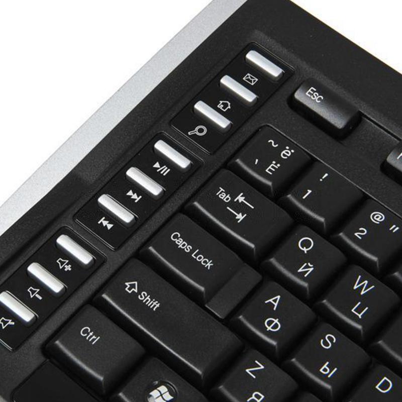 Клавиатура + мышь A4Tech 9300F клав:черный мышь:черный USB беспроводная Multimedia