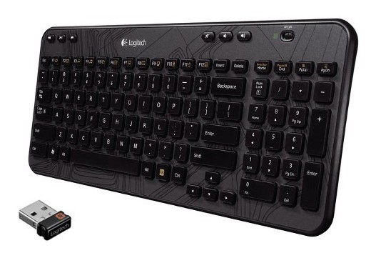 Клавиатура Logitech K360 черный USB беспроводная Multimedia для ноутбука